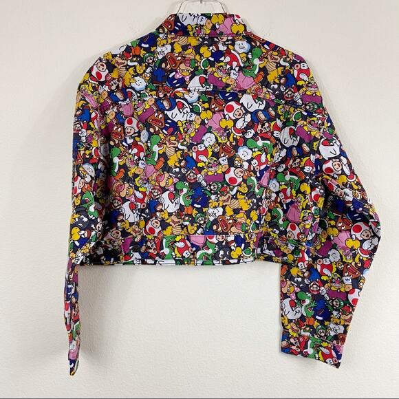 Levi’s x Super Mario Women’s Cropped Trucker Jacket | Iconic Denim Collab - Picture 3 of 8